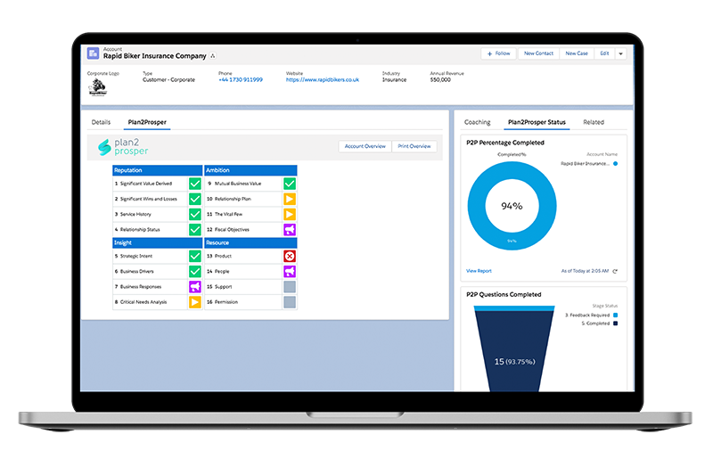 Plan2Prosper: Native Salesforce Account Planning